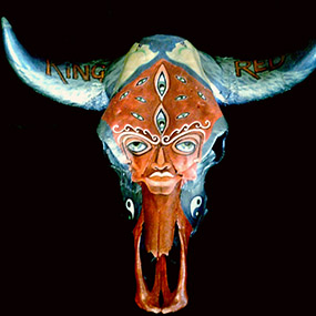Bull skull.  Seattle based band King Red.